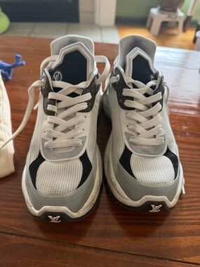 Louis Vuitton White, Gray & Black Archlight-Inspired Sneakers